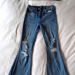 Nordstrom AFRM bellbottom jeans, size 28 t